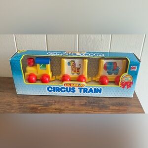 Vintage Rare HTF New 80’s-90’s Unimax L’il Hands Circus Train Plastic Toy